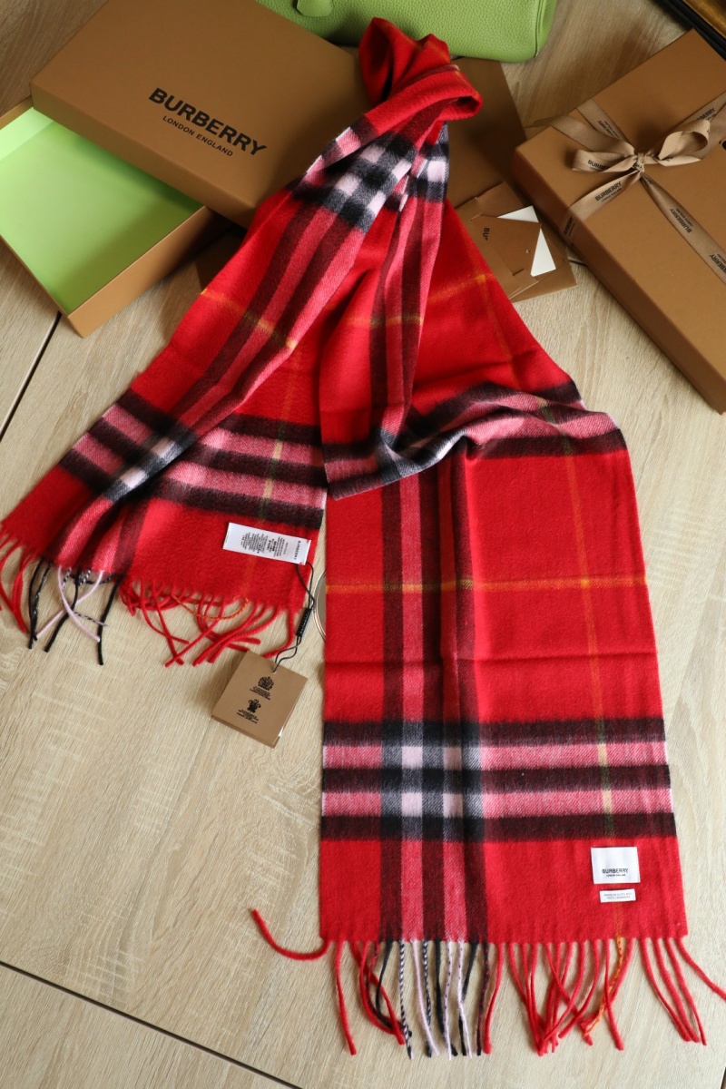 Burberry Шарф Check premium 168x30 см - Red