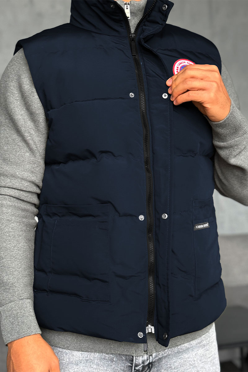 Canada Goose Жилет тёмно-синего цвета logo-patch 