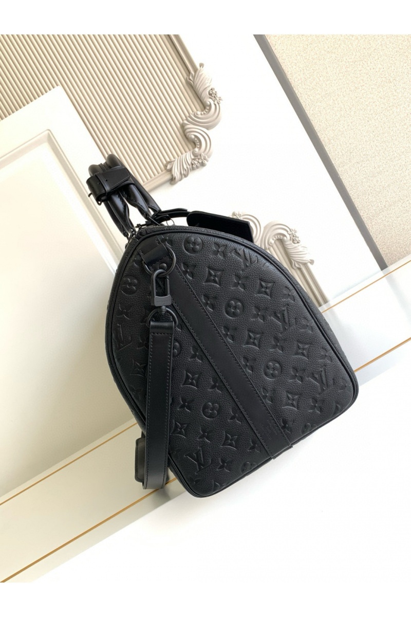 Lоuis Vuittоn Дорожная кожаная сумка Keepal Bondouliere 50 Premium 50x29x23 см