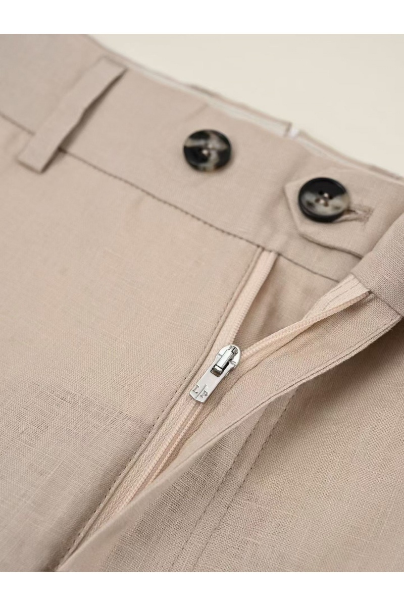 Loro Piana Мужские тёмно-бежевые брюки premium