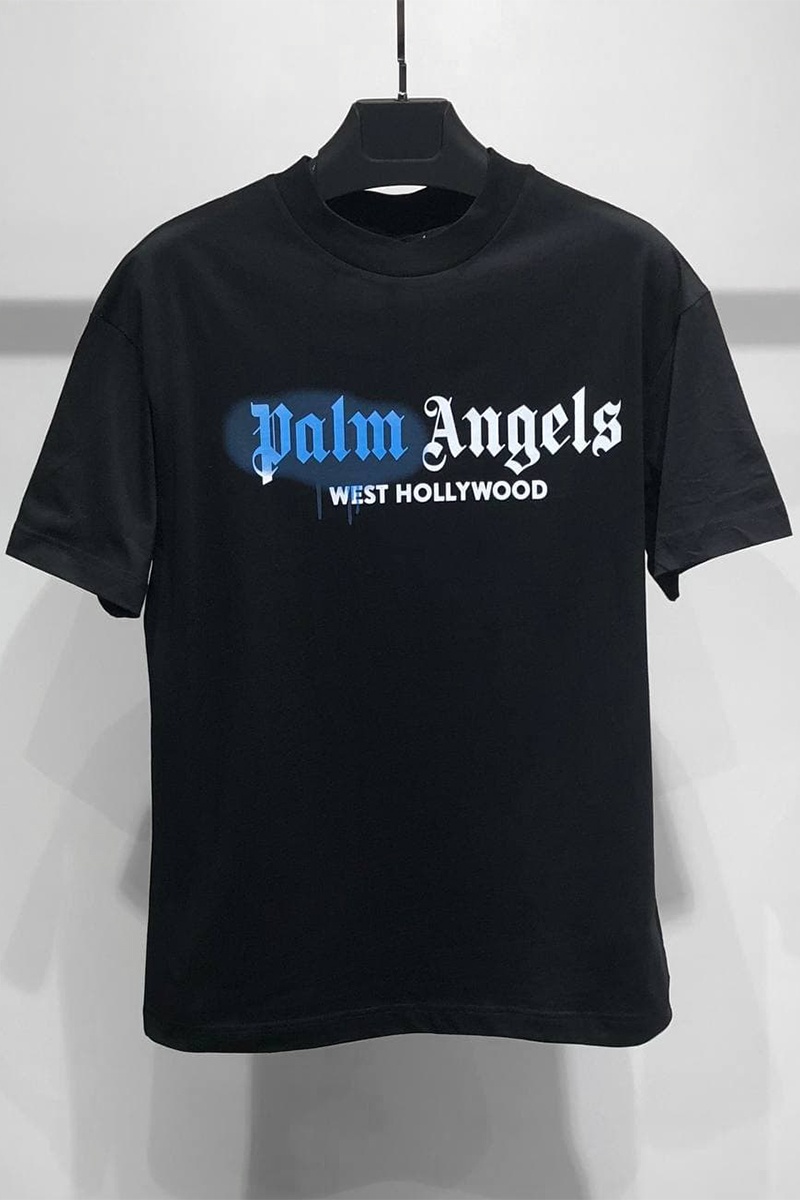 Palm Angels Оверсайз футболка West Hollywood - Black