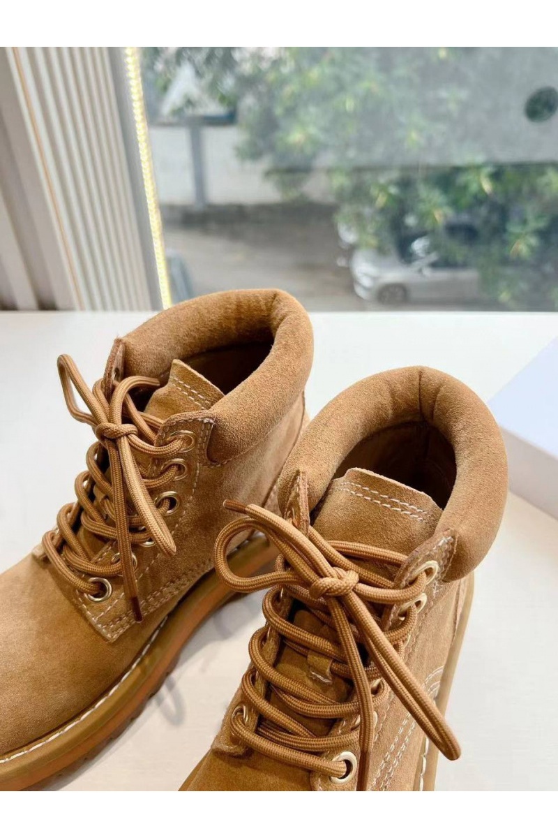 Celine Женские замшевые ботинки Premium - Brown