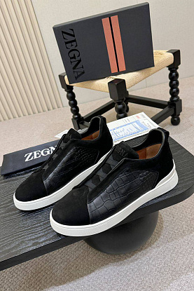 Мужские кроссовки Triple Stitch Alligator - Black