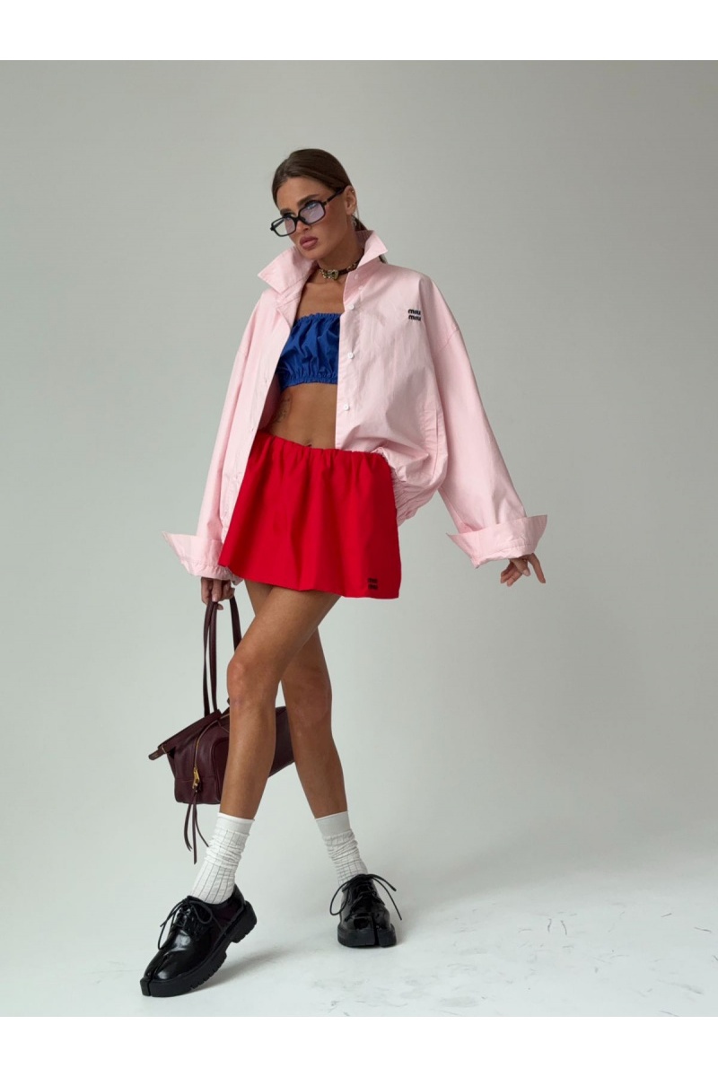 MIU MIU Женская ветровка розового цвета