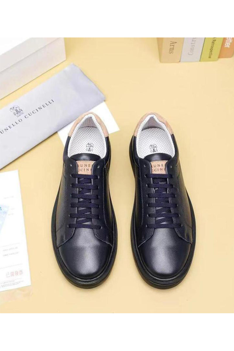 Designer Кожаные кроссовки синего цвета