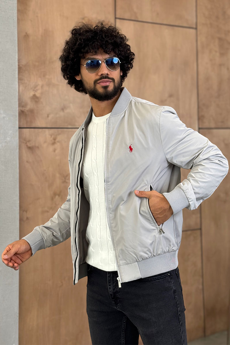 Polo Ralph Lauren Мужской серый бомбер 