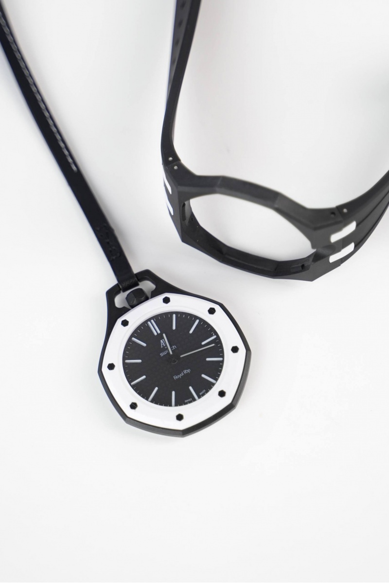 Designer Clothing Часы Audemars Piguet x Swatch "Royal Pop" Ocho Negro premium