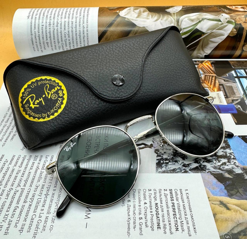 Ray Ban Солнцезащитные очки New Round - Black