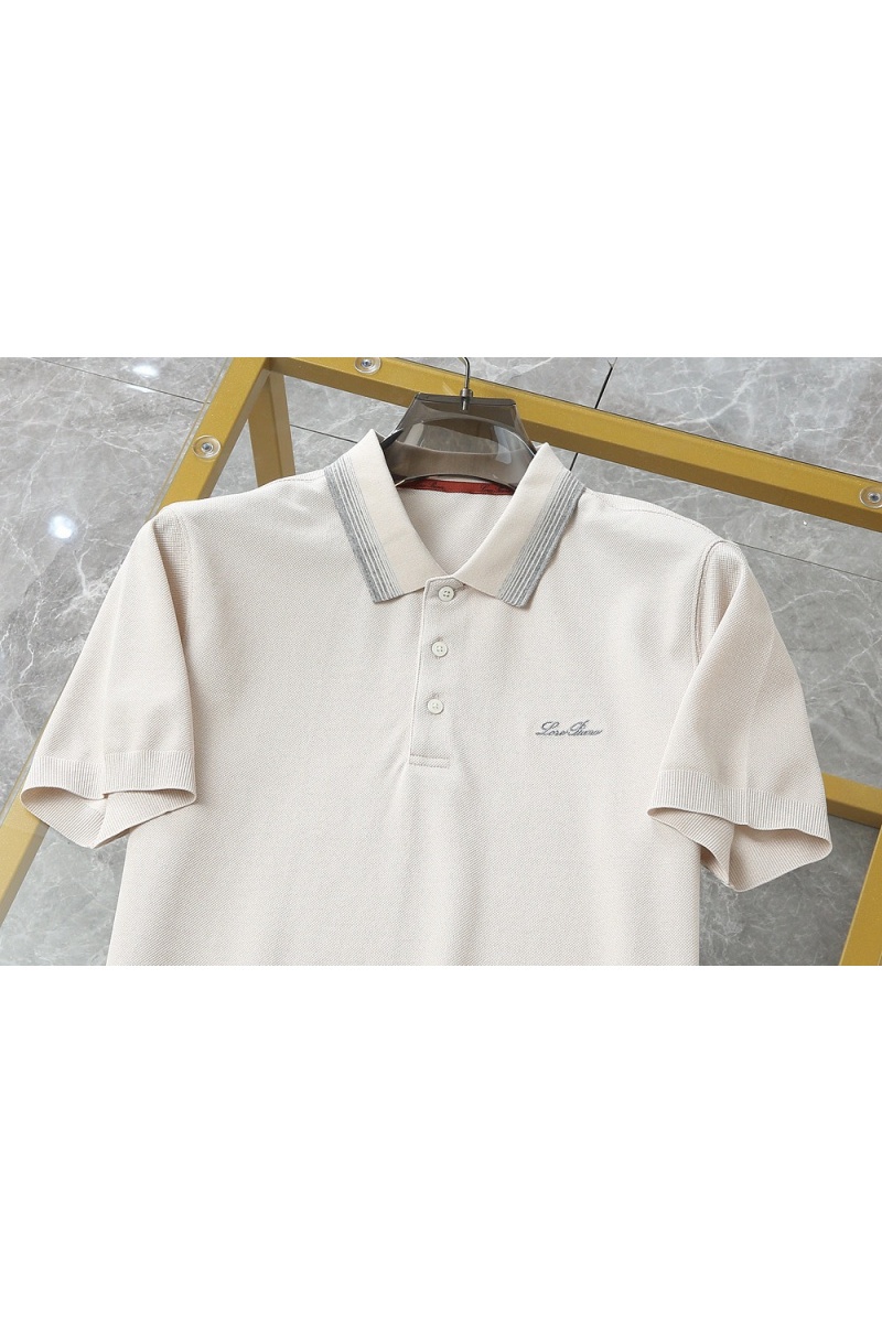Loro Piana Мужское бежевое поло premium