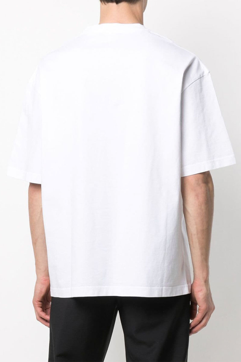 Balenciaga Белая оверсайз футболка logo-embroidered