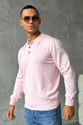Поло с длинным рукавом Pegaso logo - Pink 