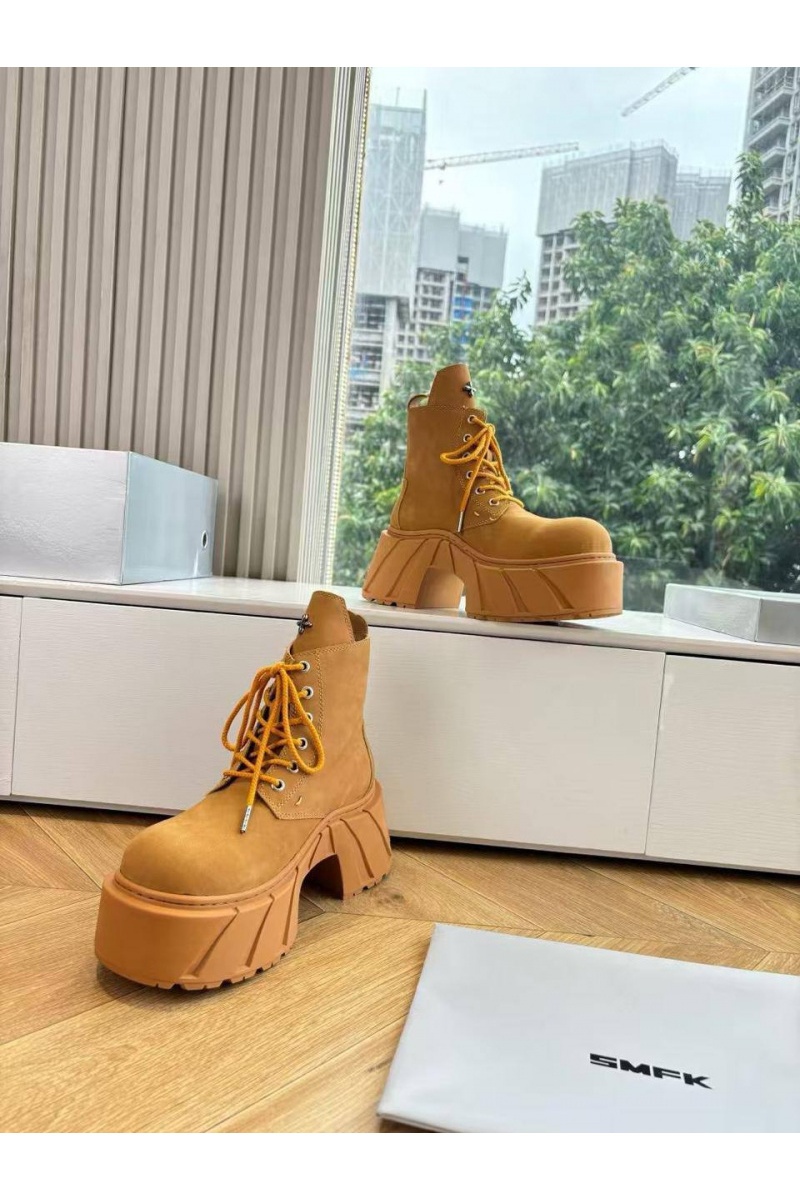 Designer Clothing Женские замшевые ботинки на платформе SMFK premium