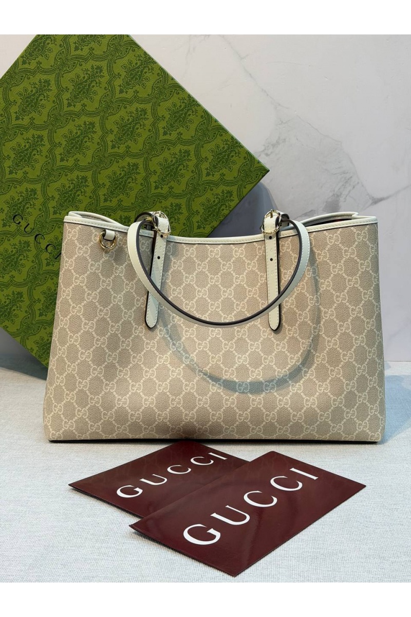 Gucci Кожаная сумка GG Emblem premium 38x25x15 см
