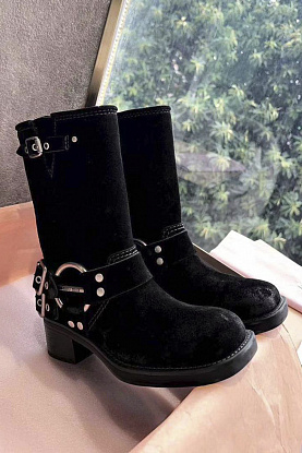 Женские замшевые сапоги Ankle Premium