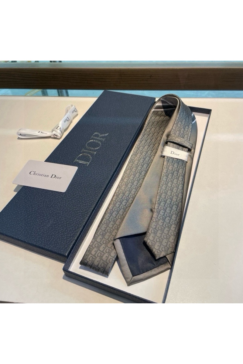 Dior Галстук Oblique premium - Grey