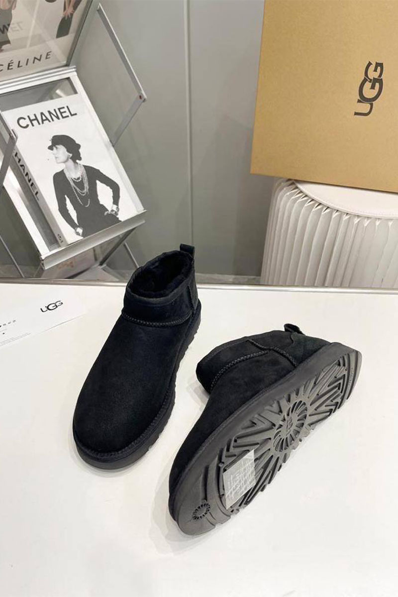 UGG Мужские чёрные ботинки 