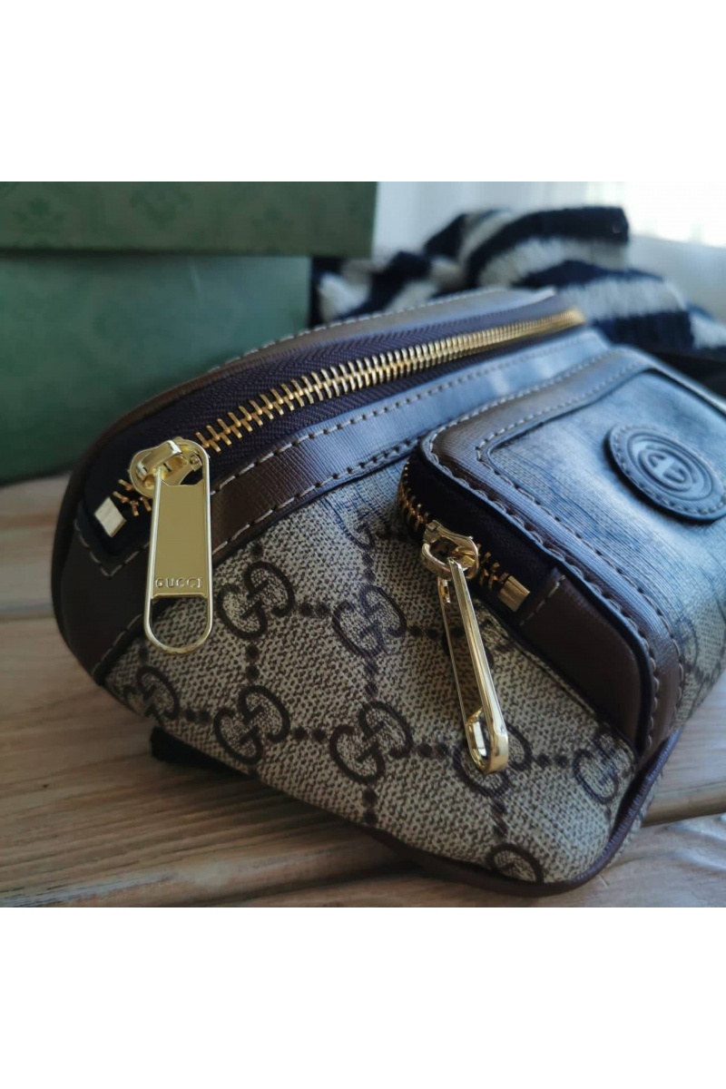 Gucci Сумка на пояс Interlocking G 23x12x2.5 см - Brown