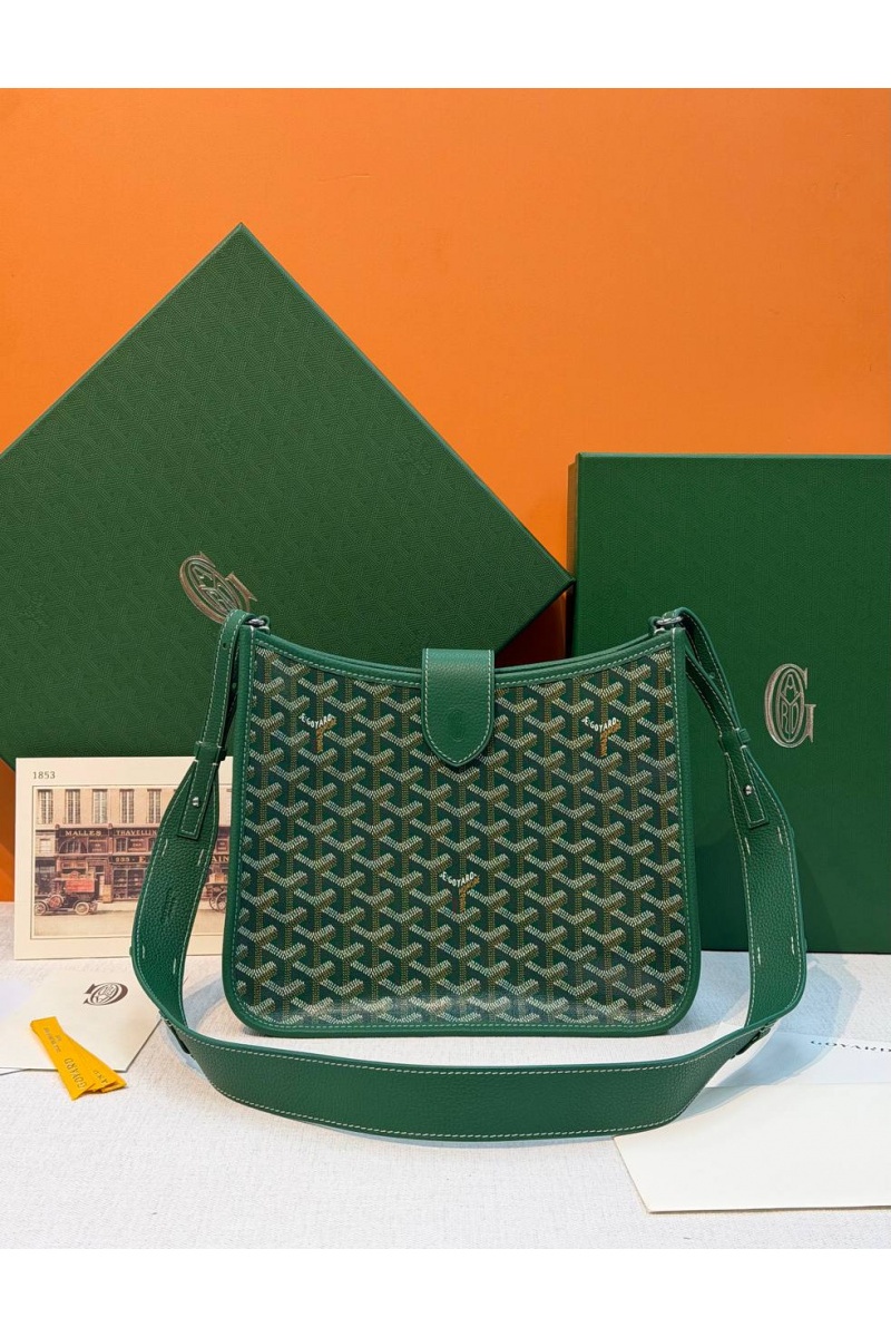 Designer Clothing Кожаная сумка Goyard Musette PM premium 28x22x10 см
