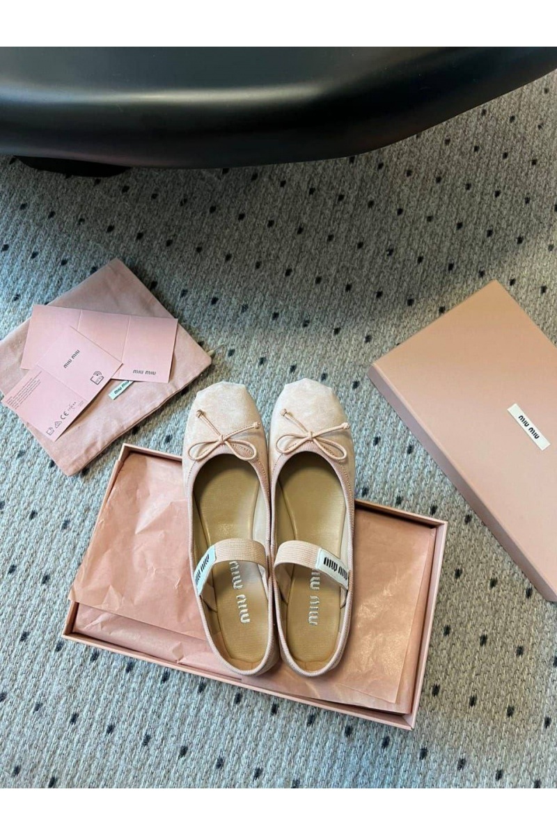 MIU MIU Женские замшевые балетки premium