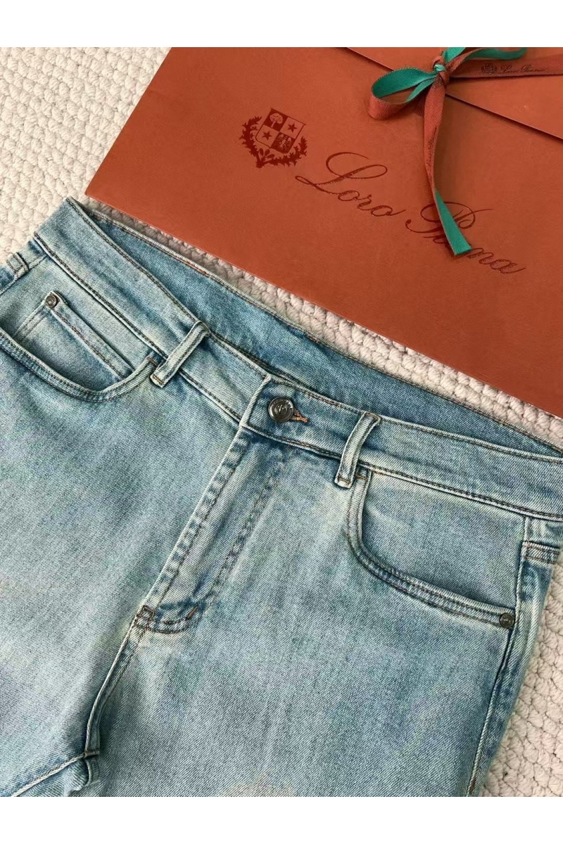 Loro Piana Мужские светло-синие джинсы Premium