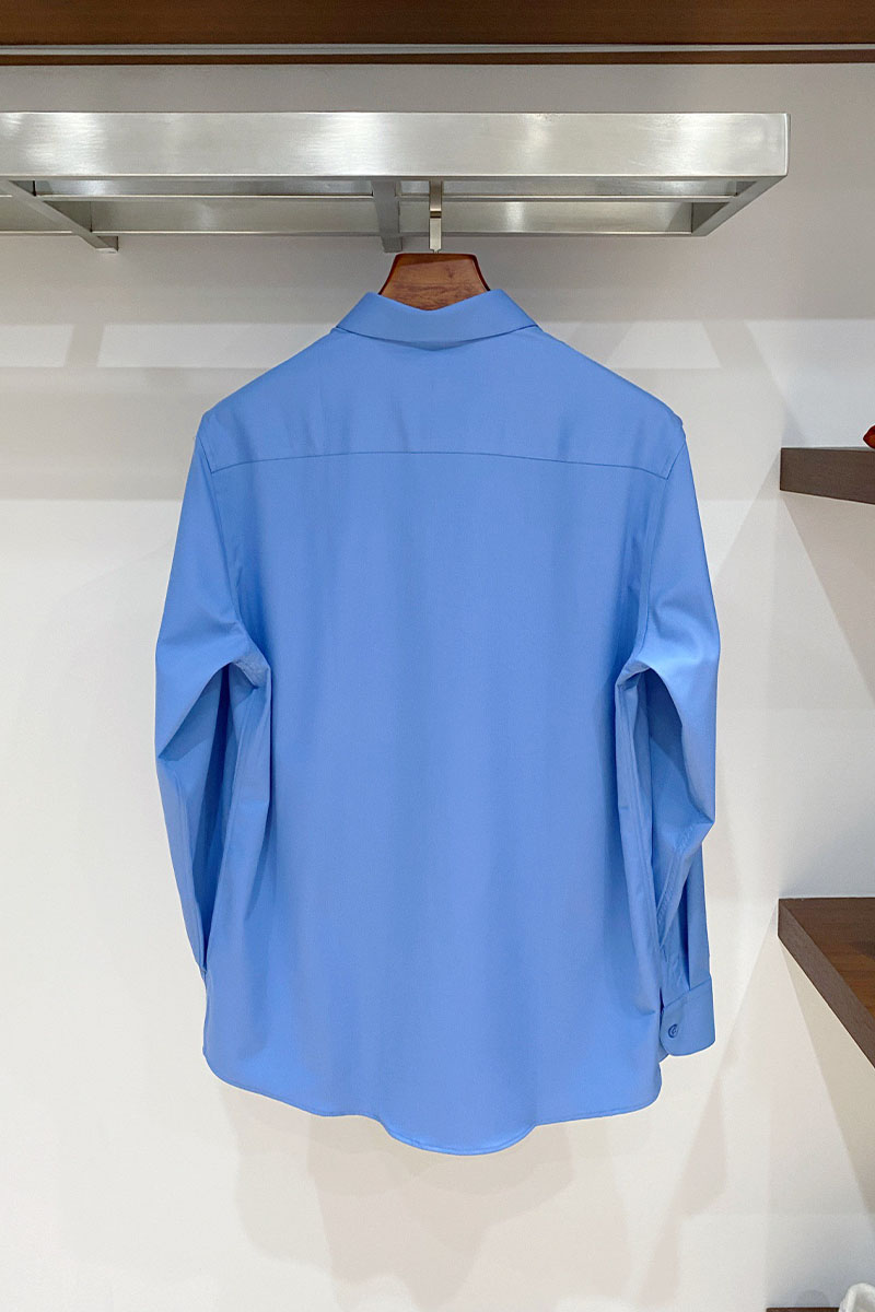 Kiton Мужская синяя рубашка premium