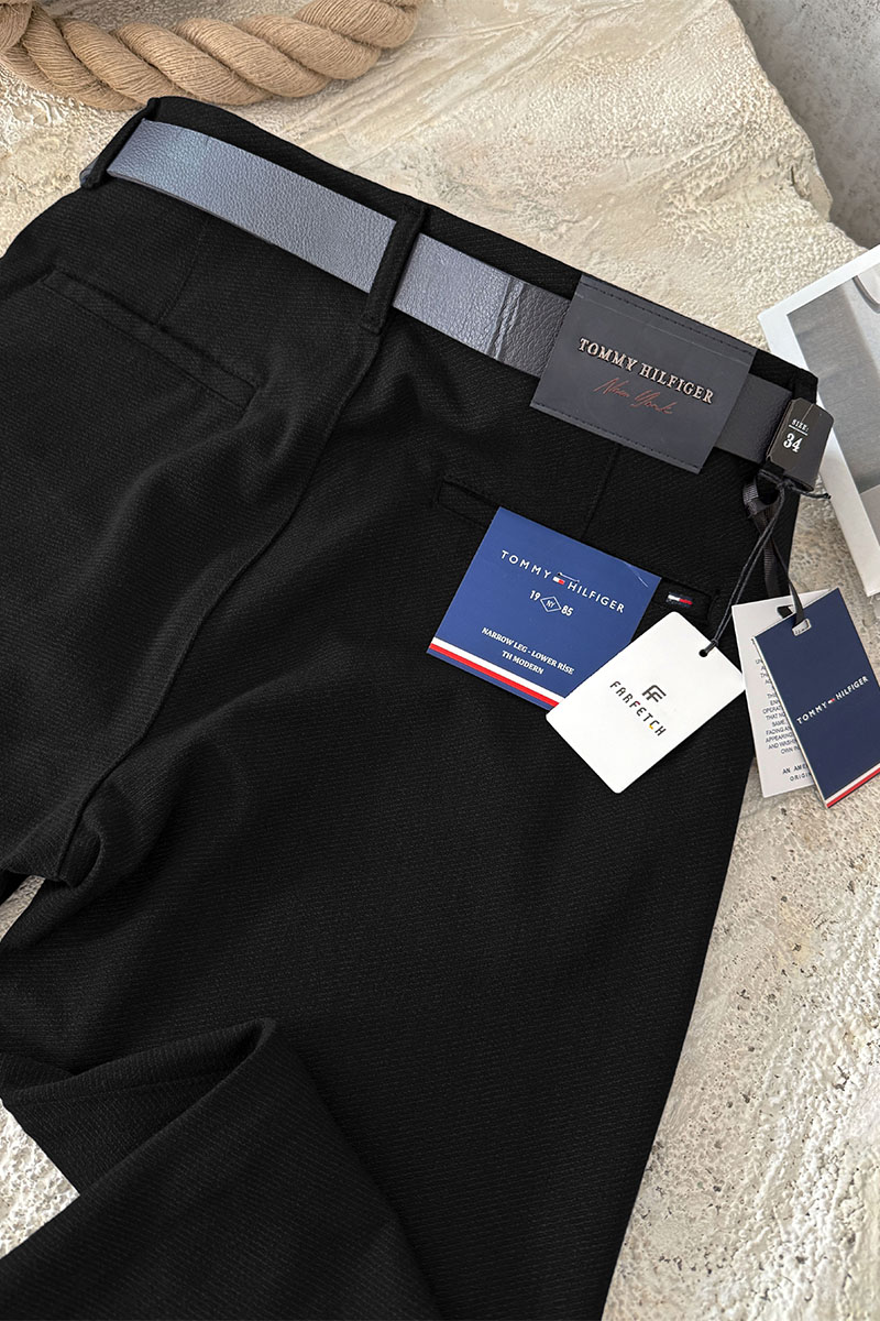 Tommy Hilfiger Мужские брюки narrow leg - Black