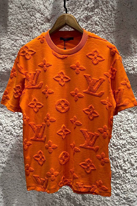 Оранжевая оверсайз футболка Monogram All-over