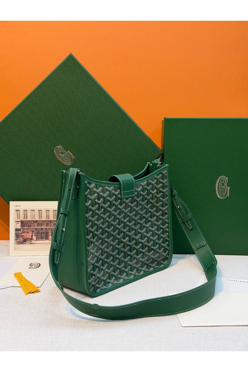 Designer Clothing Кожаная сумка Goyard Musette PM premium 28x22x10 см