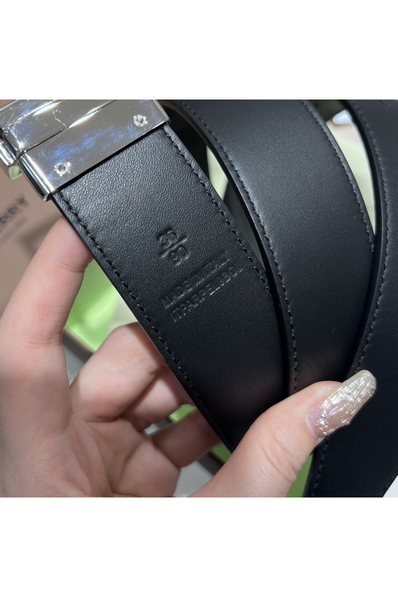 Burberry Кожаный ремень Check TB premium
