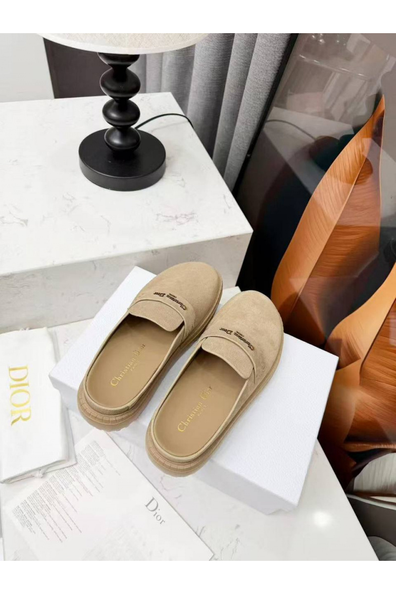 Dior Женские замшевые мюли Boy