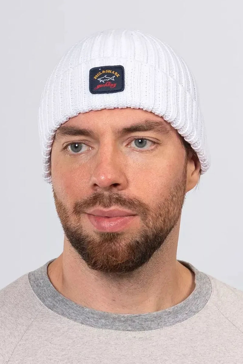 Paul & Shark Шапка logo-badge - White
