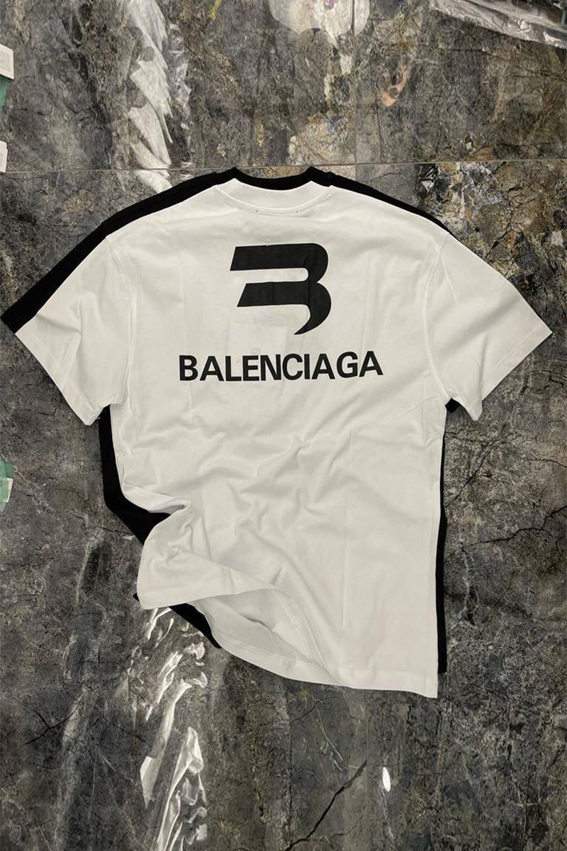 Balenciaga Белая оверсайз футболка Evangelion