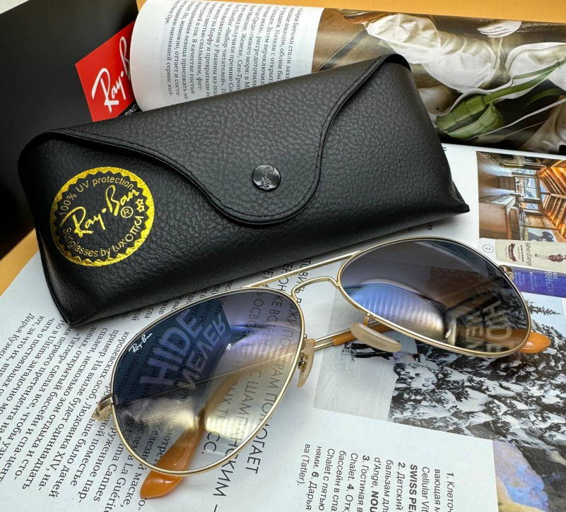 Ray Ban Солнцезащитные очки Aviator Large Metal