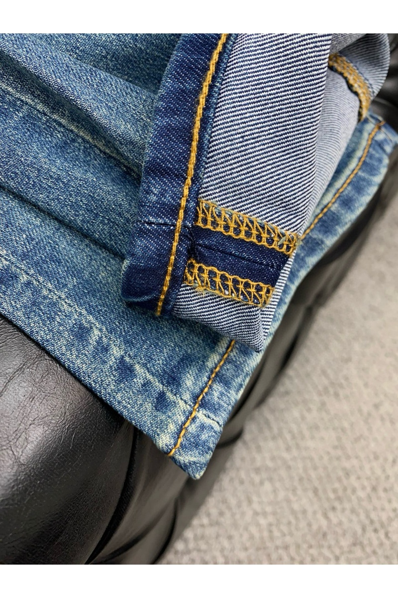 Kiton Мужские синие джинсы Premium