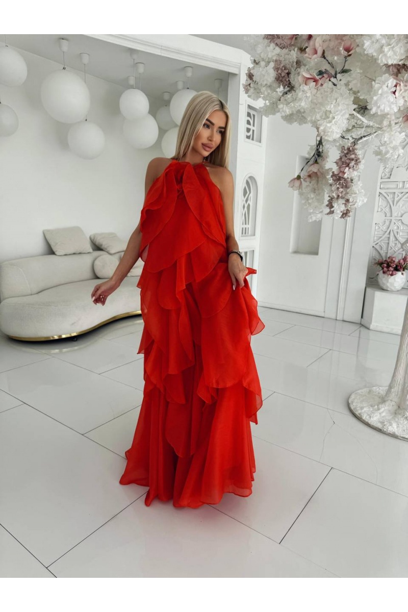 Zimmermann Женское воздушное платье красного цвета Zimmermann