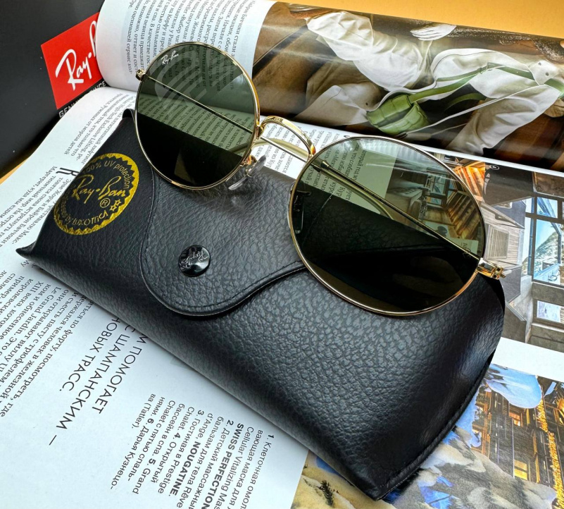 Ray Ban Солнцезащитные очки Oval Metal - Green