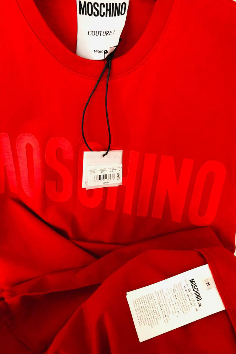 Moschino Мужская красная футболка