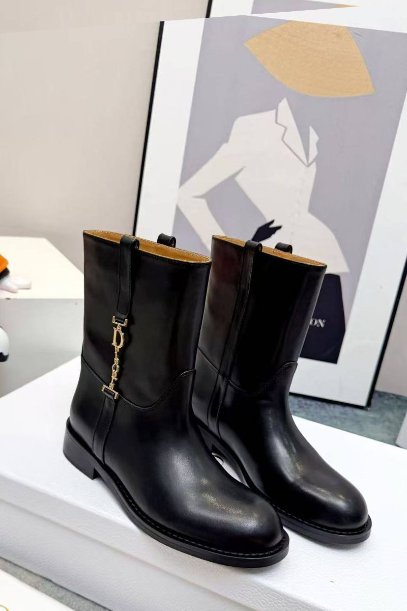 Dior Женские кожаные сапоги 
