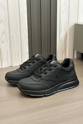 Кожаные кроссовки Premium - Black