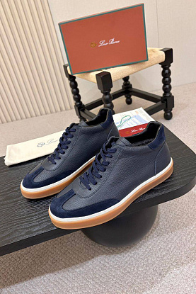 Кожаные кроссовки с мехом high-top