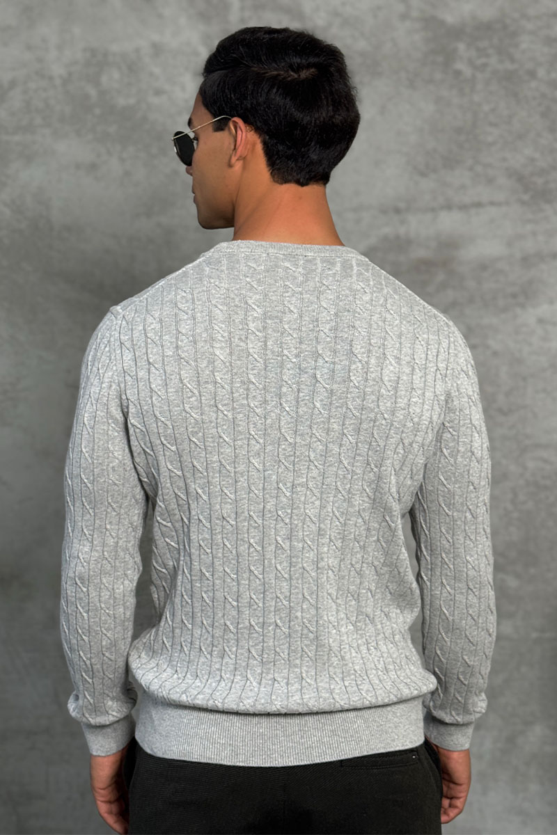 Polo Ralph Lauren Мужской джемпер cable-knit - Light Grey