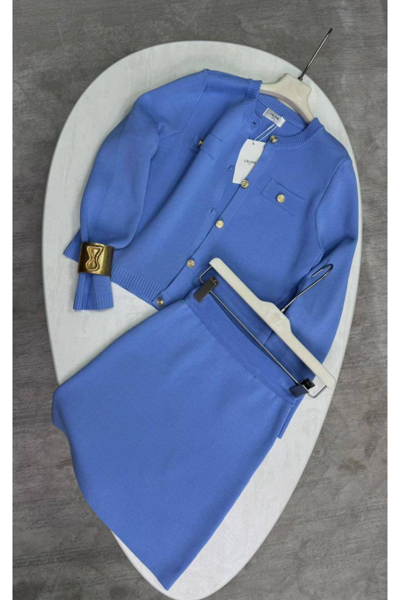 Celine Женский костюм двойка premium - Blue