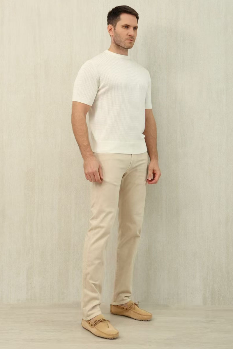 Loro Piana Мужские бежевые джинсы Premium