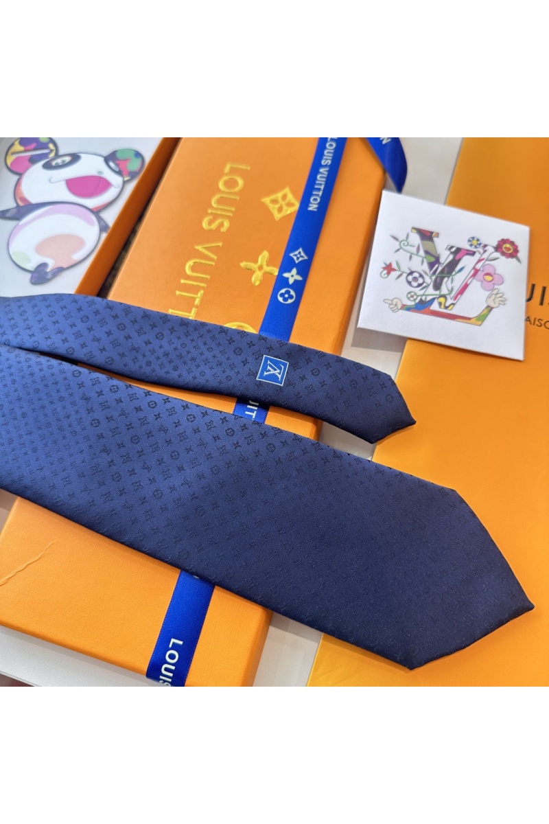 Lоuis Vuittоn Галстук Monogram premium - Navy