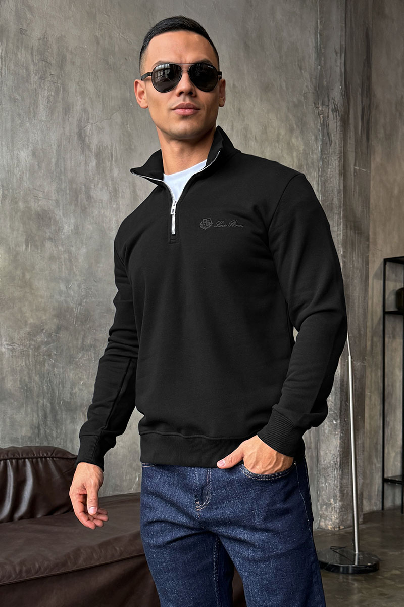 Loro Piana Кофта с высоким горлом - Black 