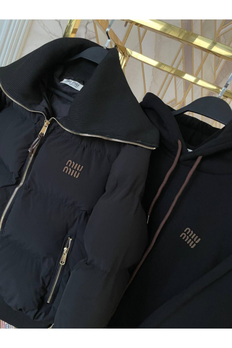 MIU MIU Женский чёрный костюм тройка