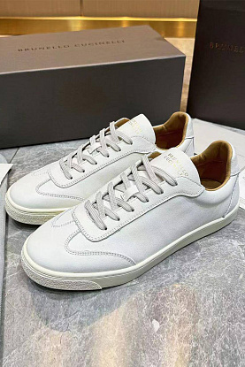 Мужские кожаные кроссовки