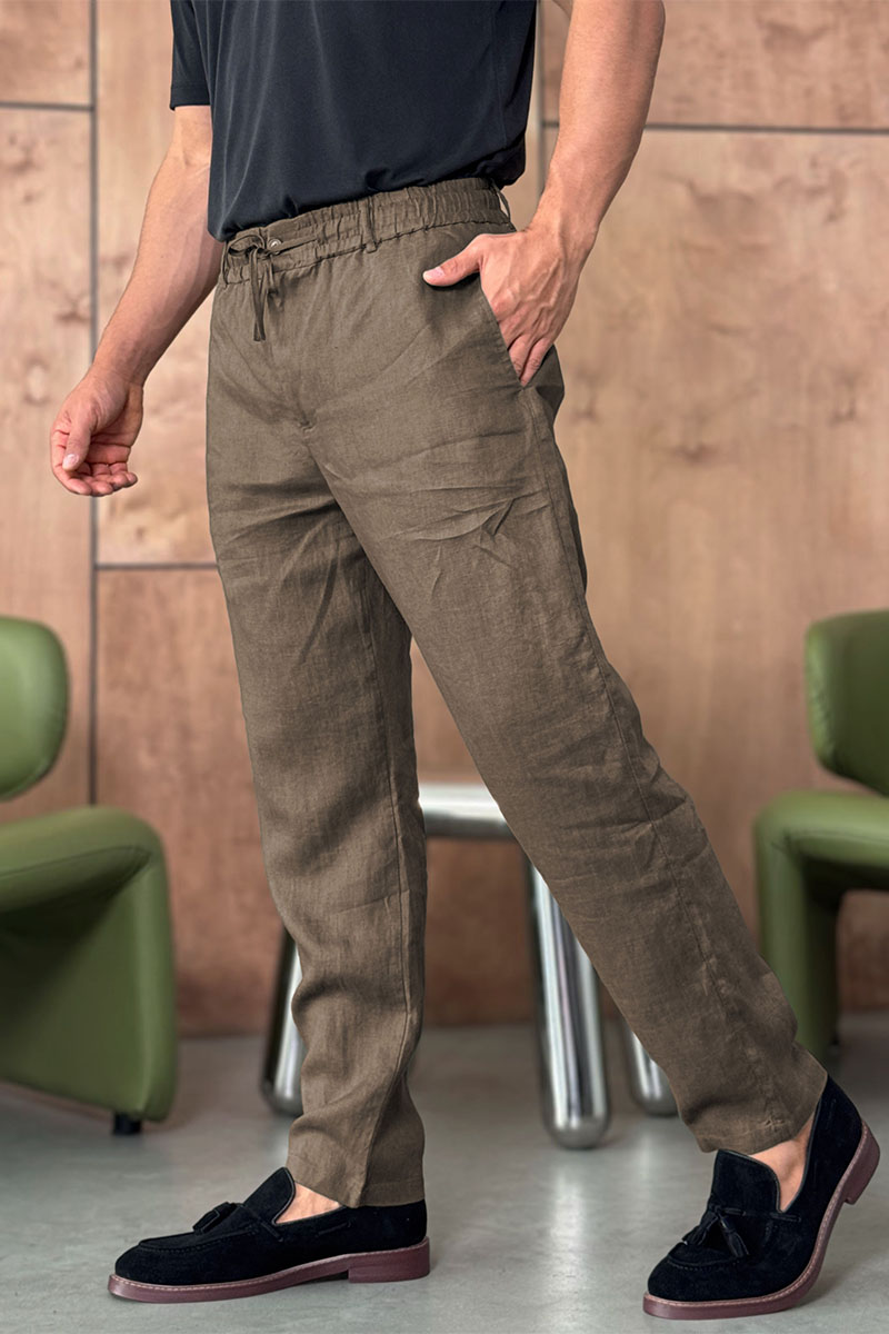 Loro Piana Мужские коричневые брюки 