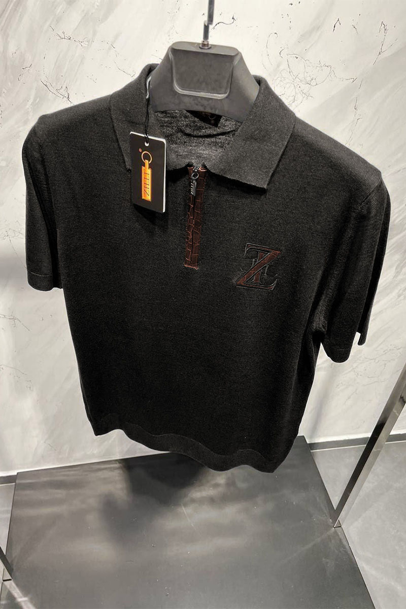Zilli Мужское поло чёрного цвета