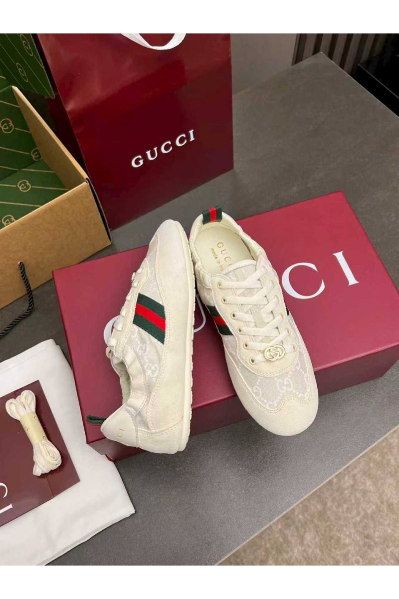 Gucci Женские кроссовки GG Shift premium
